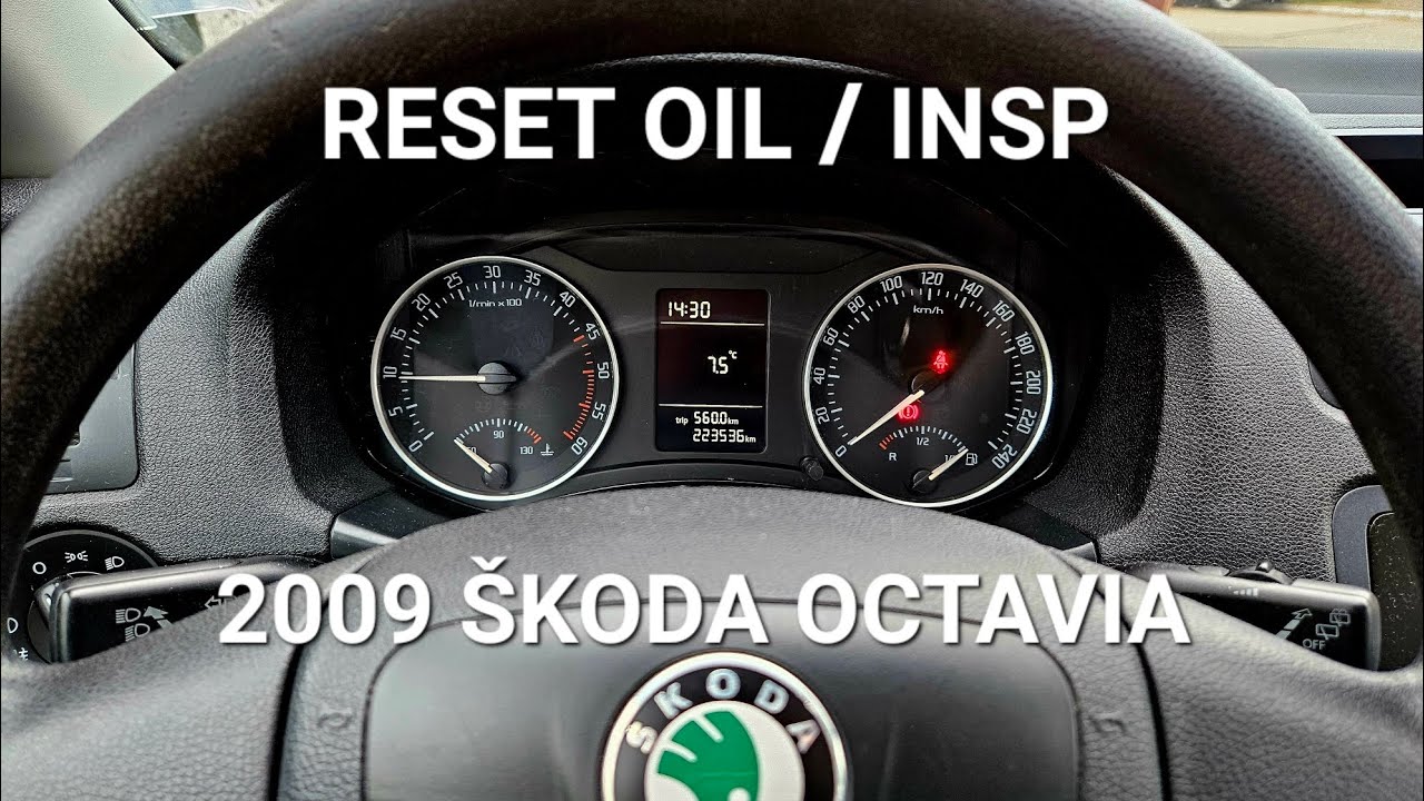 2008-2013 &Scaron;koda Octavia 2 - How to reset oil service / inspection - kasowanie inspekcji olejowej
