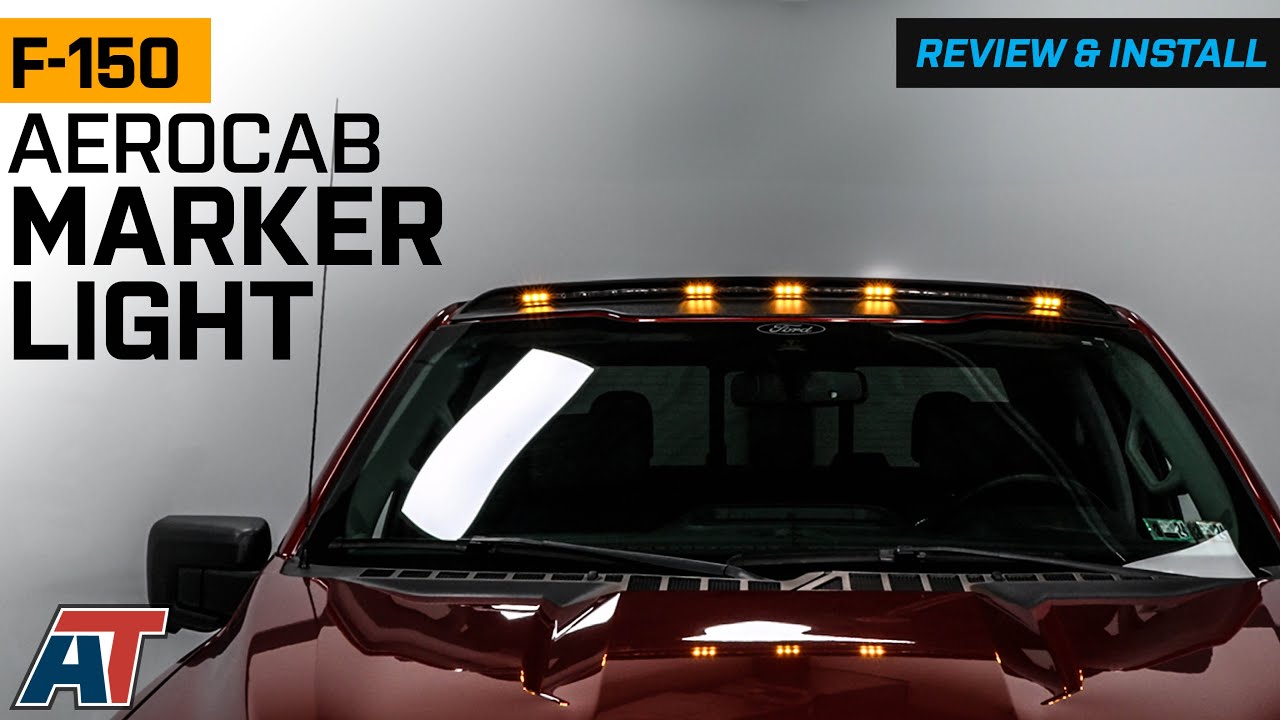 2015-2023 F-150 AeroCab Marker Light; Textured Black Review & Install