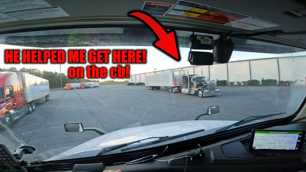 Fellow Trucker Helps Me On CB Radio To Not Get Lost!  New Video Format