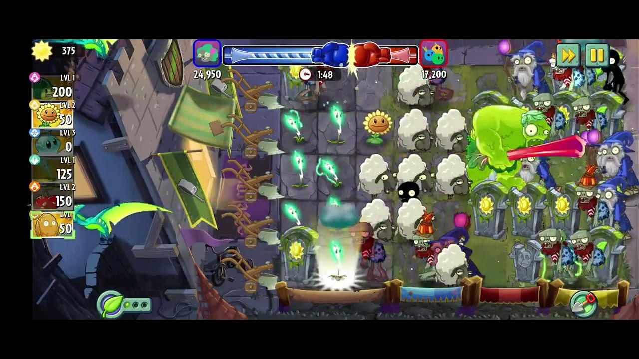 Plants vs Zombies 2 gameplay