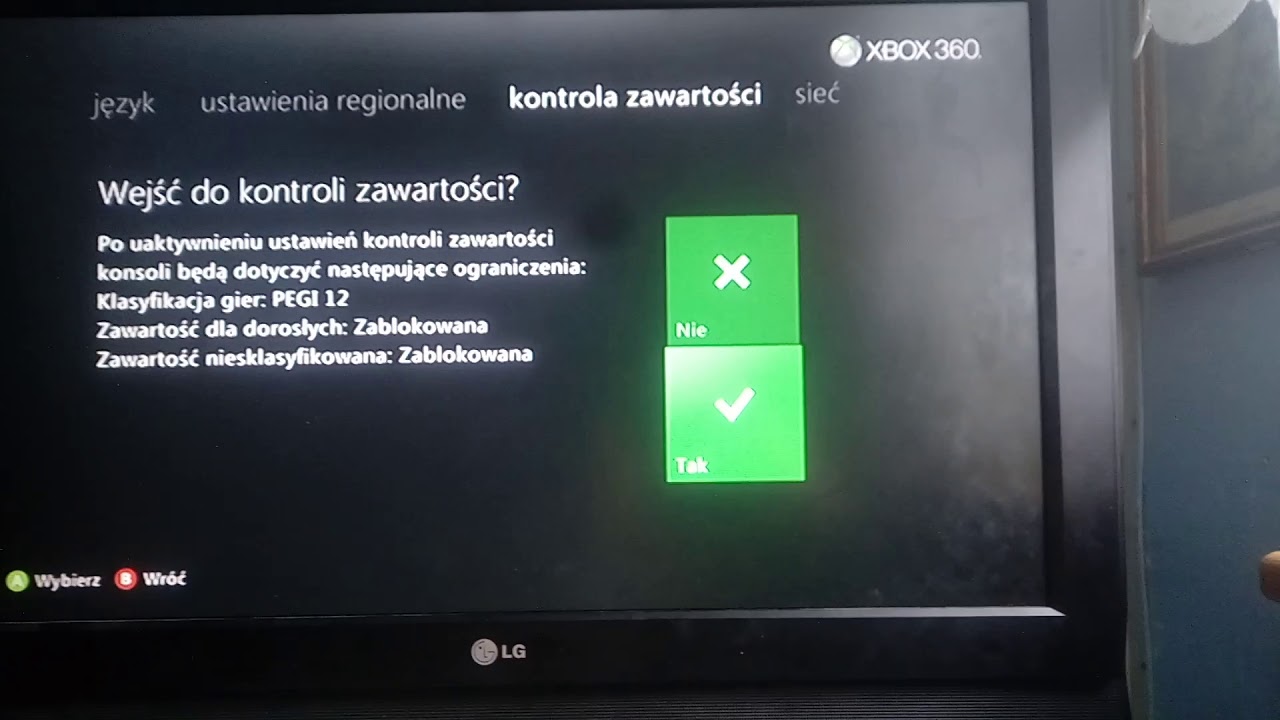 Jak zresetowac console xbox360 i ja przejsc  do konfiguracji wstepnej (pokazuje gry)