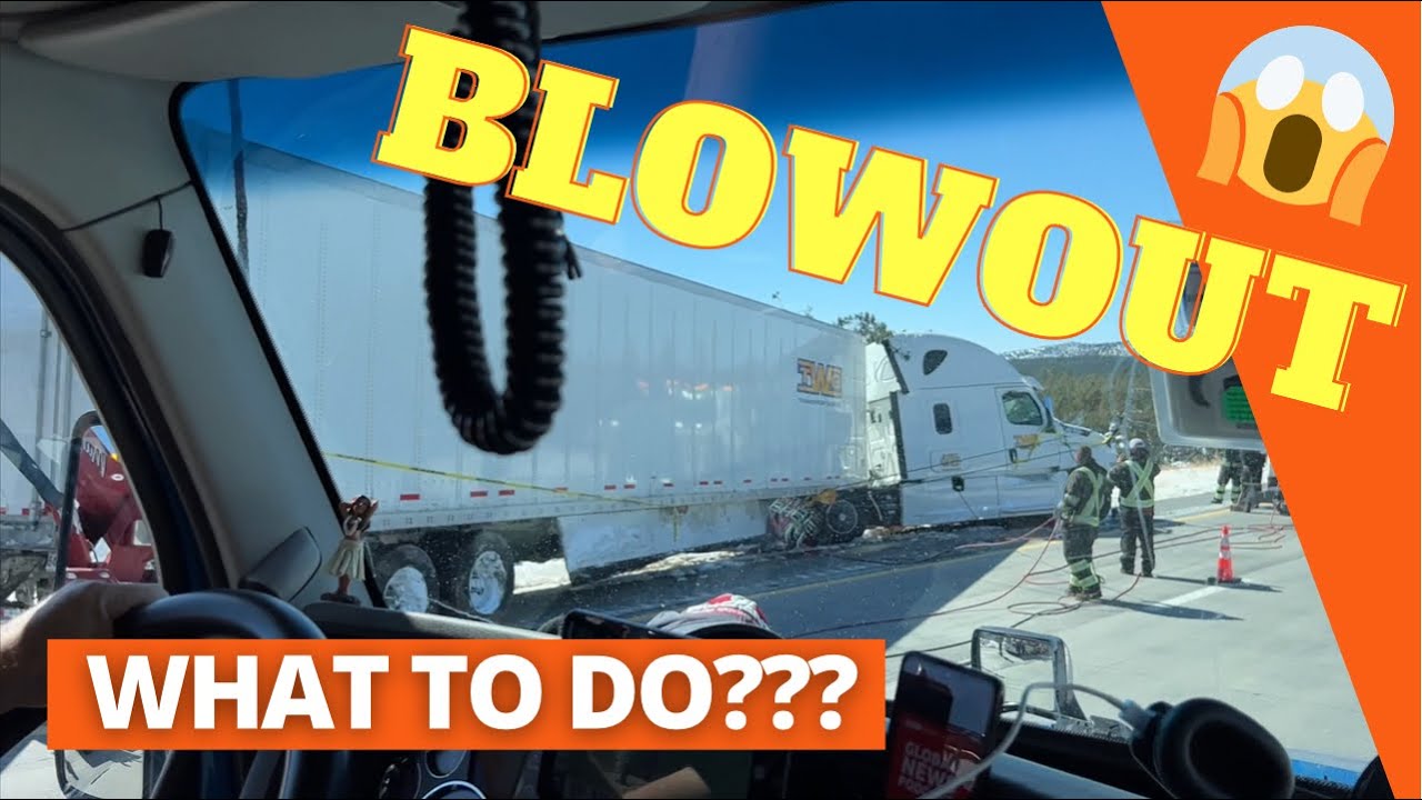 How to Handle a Steer Tire Blowout on a Semi Truck
