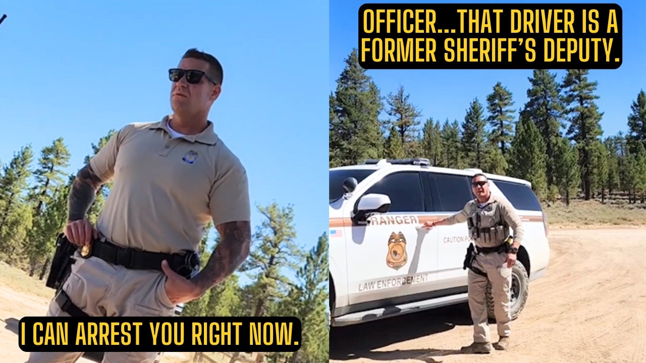 Cop Threatens Arrest Until He Realizes Driver Is A Former Deputy
