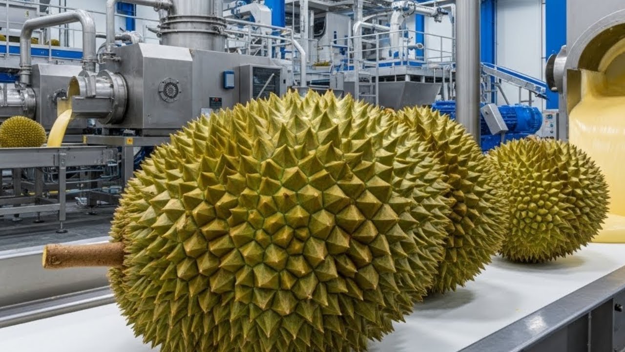 Inside High Tech Durian Frozen Pulp Processing Facility