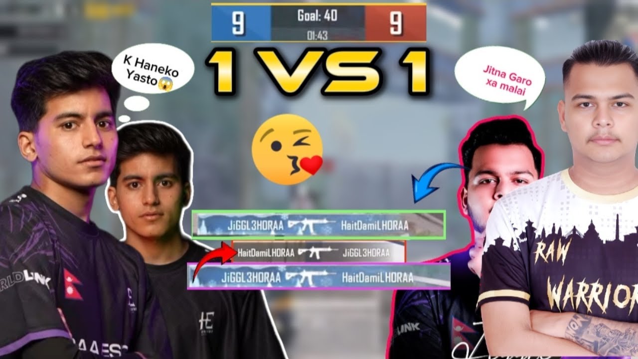 HAITDAMI HORAA VS IGL_JIGGL HORAA NEXT LEVEL FRIENDSHIP TDM BATTLE WHO WIN ?  #PUBGNEPAL #TDM #1VS1