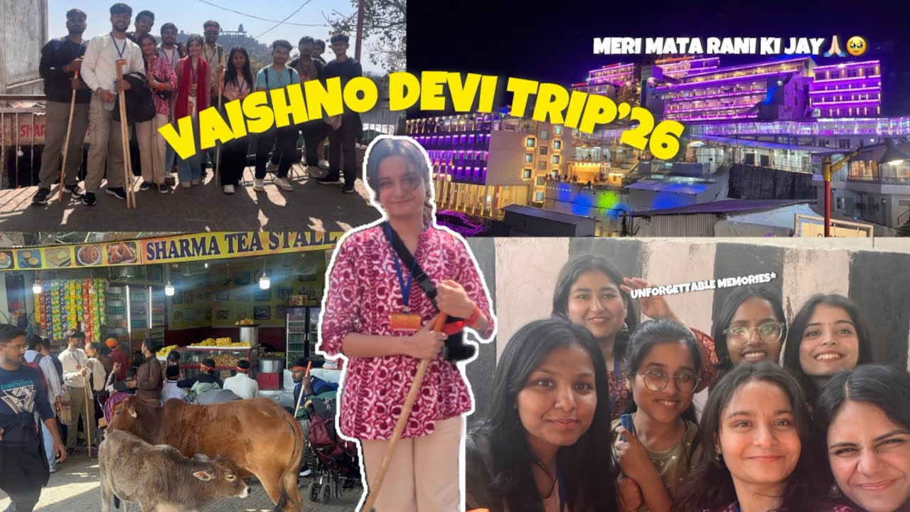 VAISHNO DEVI TRIP’26✨🥹🙏🏻|office trip|First trip of 2026|JA MATA DI💫🙏🏻