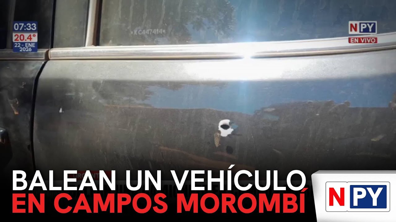 Balearon una camioneta en Campos Morombí, Canindeyú