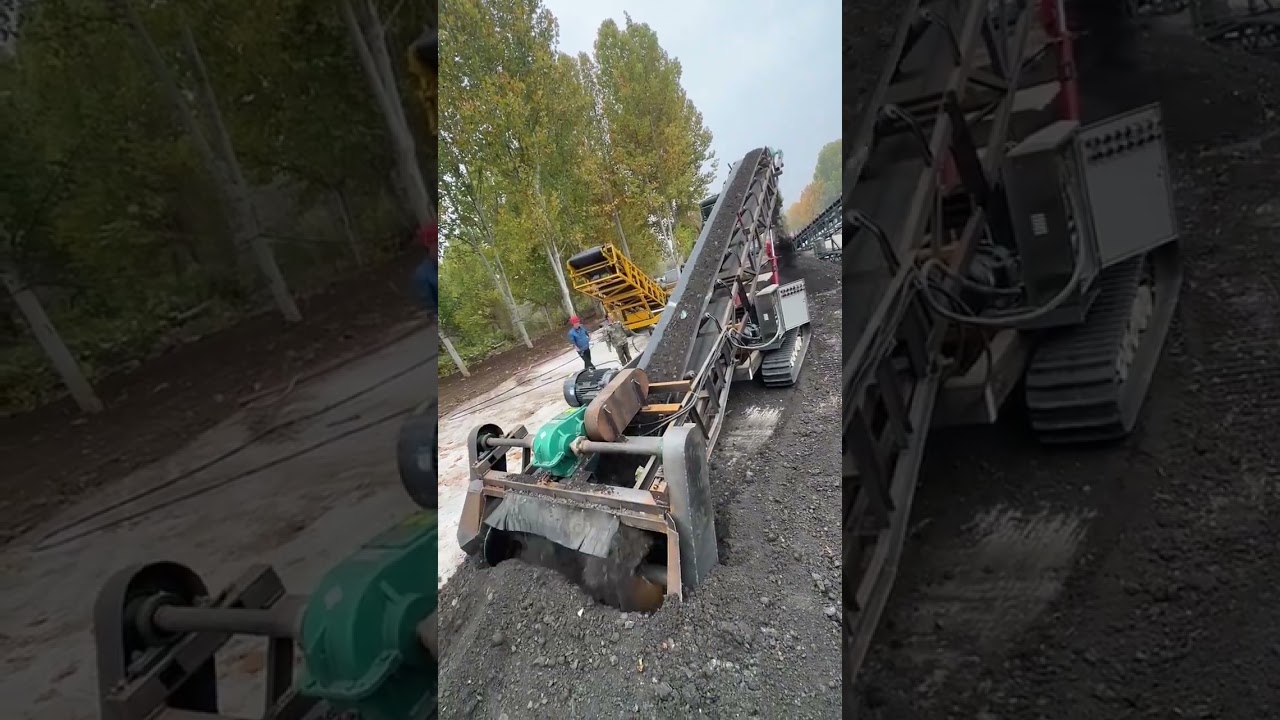 Rock sand loading process Smart technology and machinery make work easy