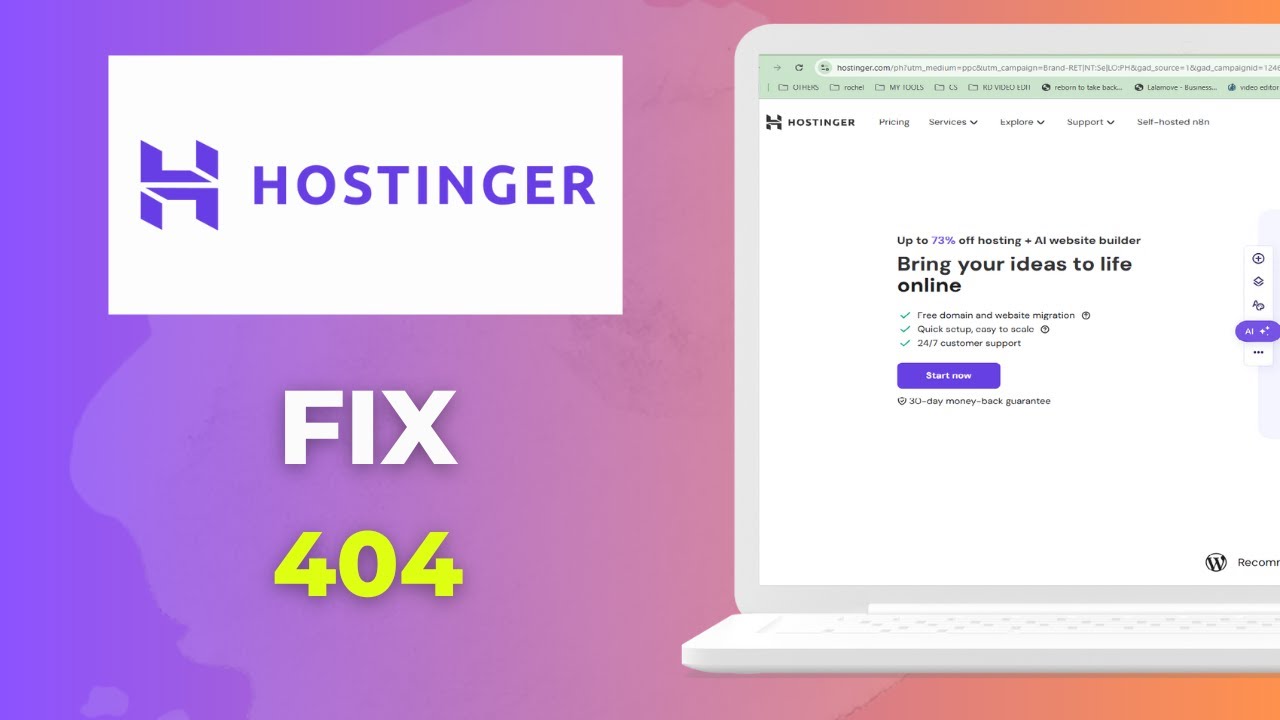 ⚡ How to Fix 404 Page Not Found Error in Hostinger | Step-by-Step Guide