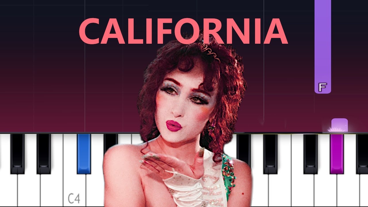 Chappell Roan - California (Piano tutorial)