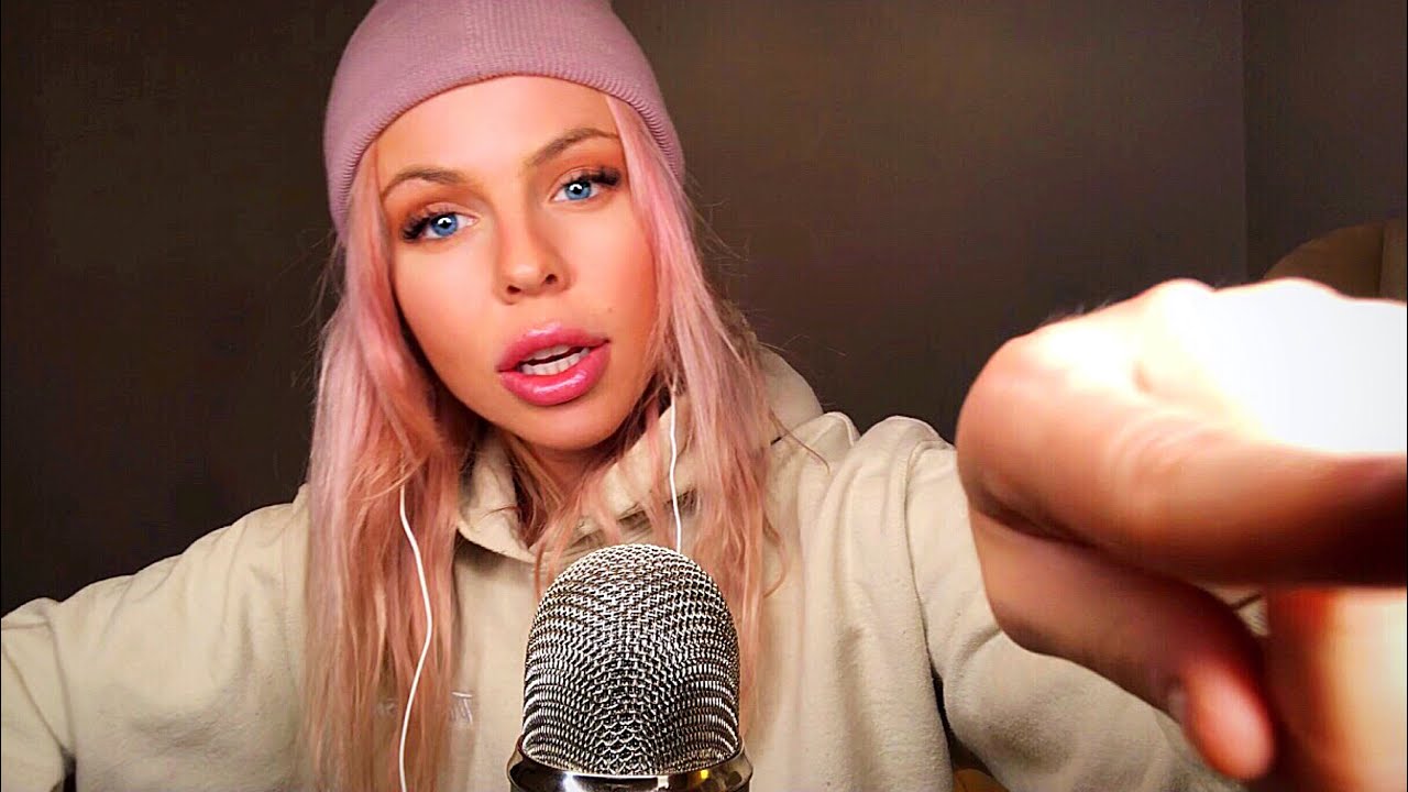 ASMR Repeating My Intro ~ Finger Tracing, Saying 