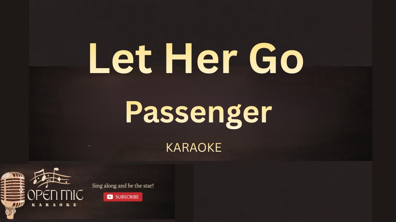 Let Her Go - Passenger | Karaoke Lyrics | No Lead Vocals