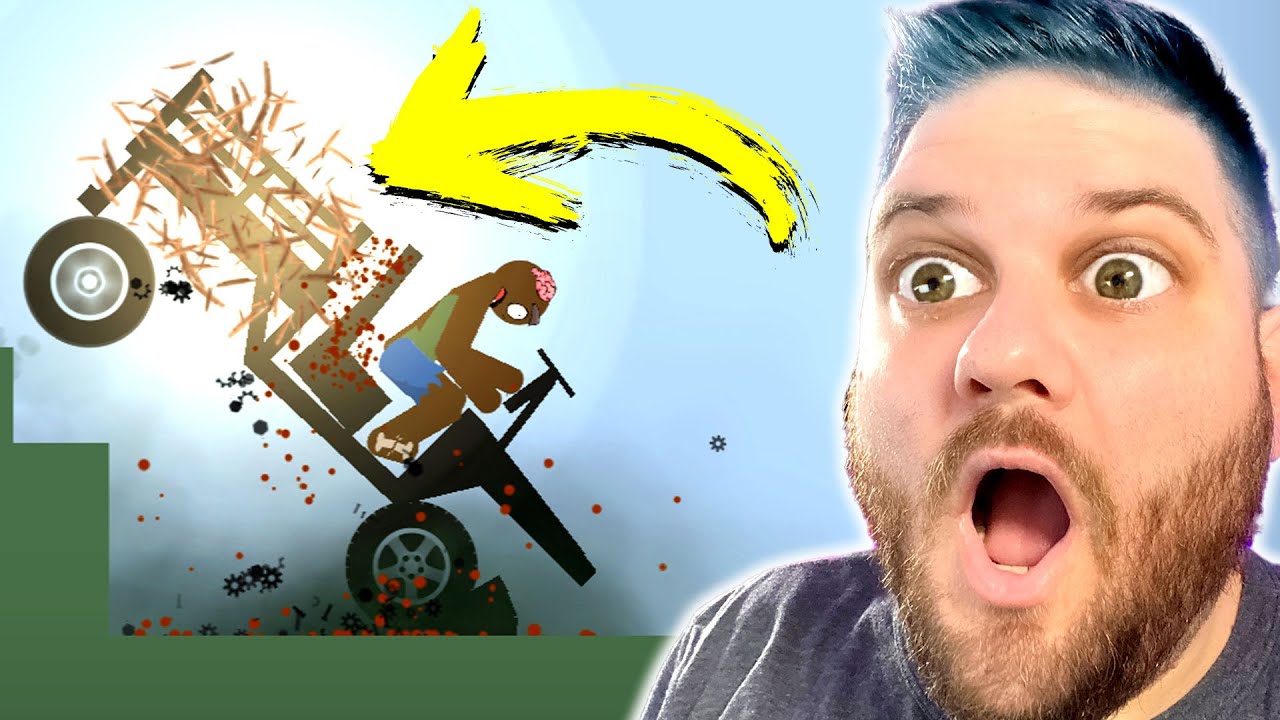 explodindo um zumbi em mil pedaços com dinamite | Stickman Dismounting #4