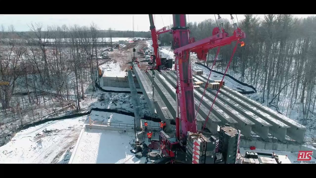 Installing DECAST NU2200 Bridge Girders — Strength, Precision, Canadian Innovation
