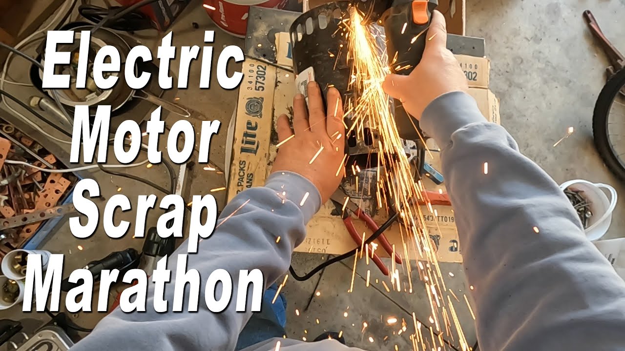 Scrapping Electric Motors for Copper & Cast Aluminum Turns into Marathon | Learn a Lesson