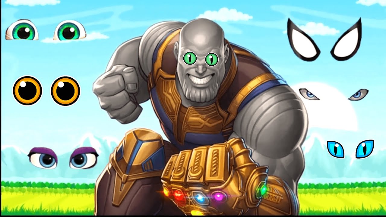 Match the head | Wrong eyes Thanos | Wrong puzzle top superheroes | Superhero dance