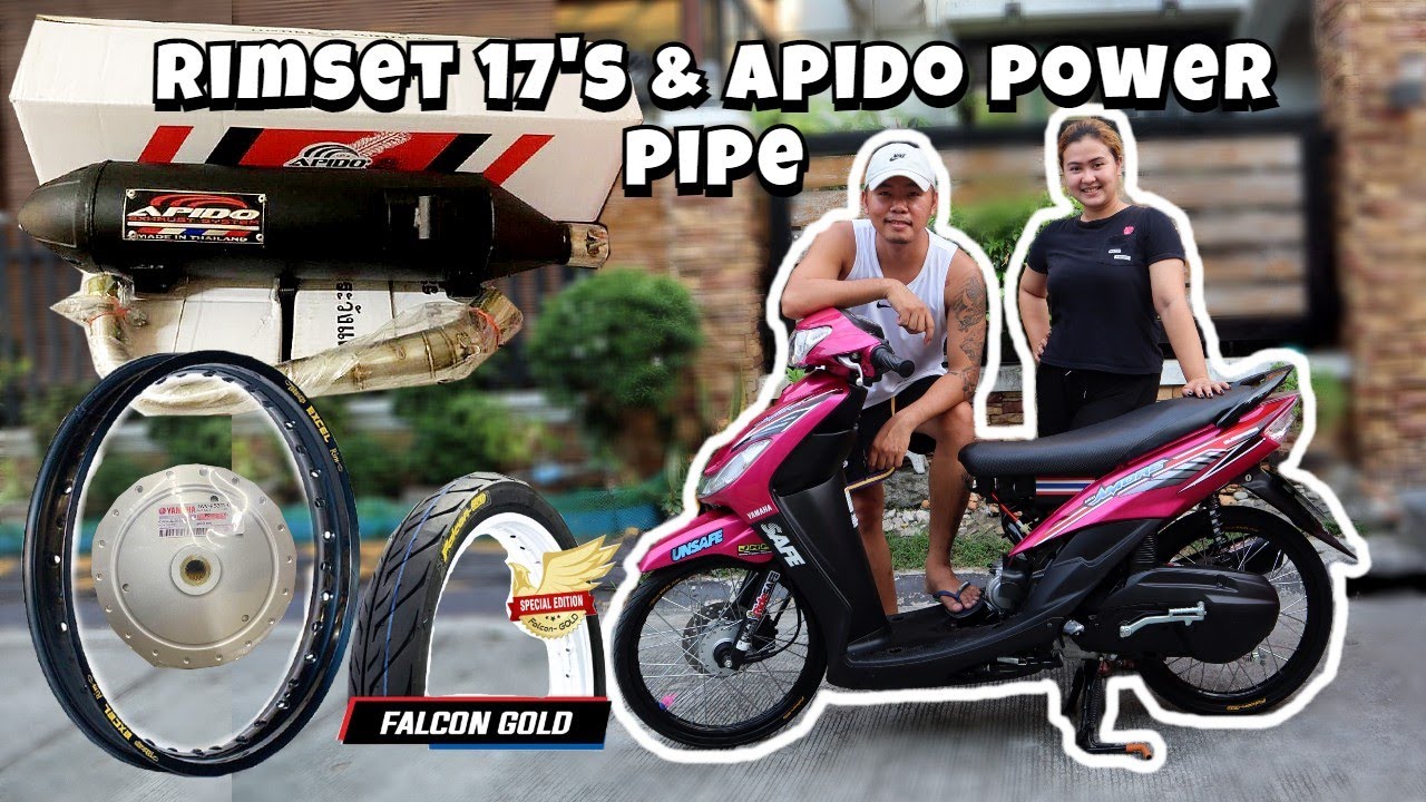 RIMSET 17'S & APIDO POWER PIPE | MIO SPORTY / SOULTY | THAILAND