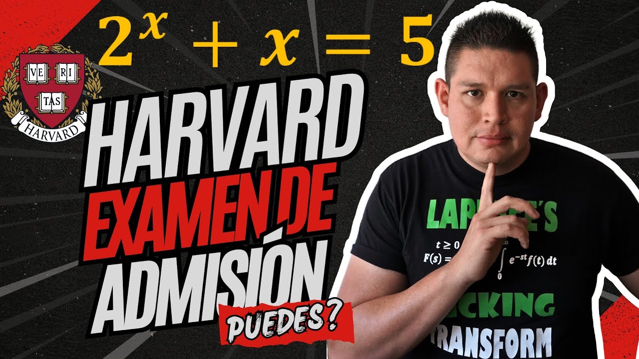 Aprobarías el examen de ADMISIÓN a la Universidad de HARVARD?