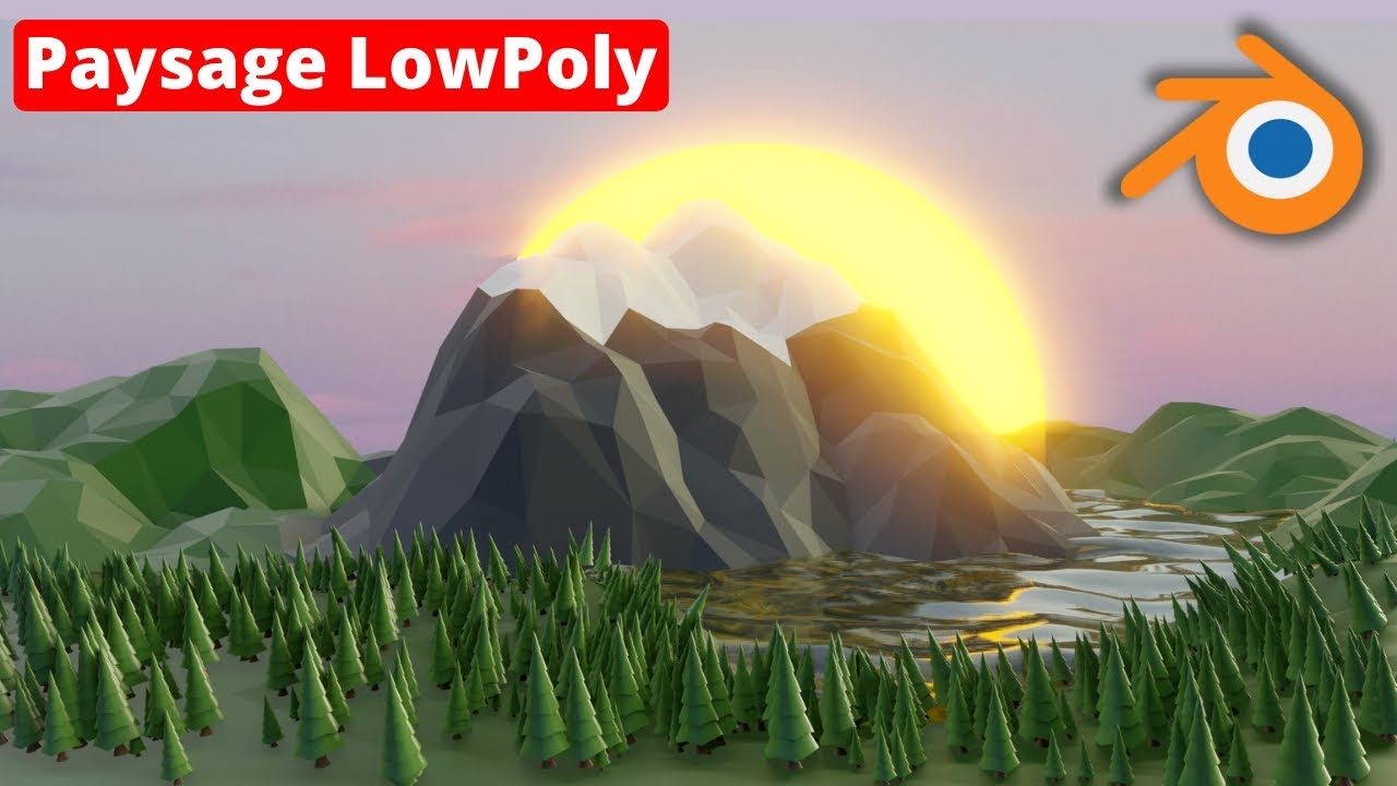 Comment faire un paysage LowPoly sur Blender ?