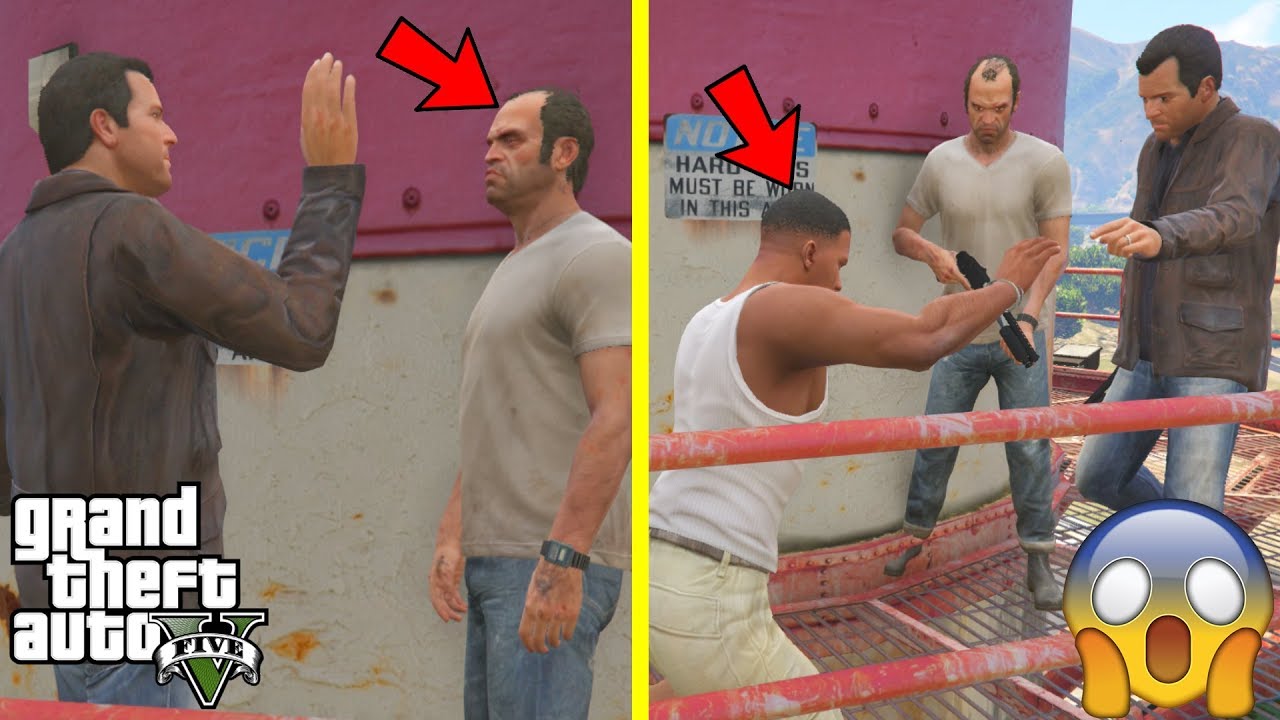 GTA 5 - What Happens if TREVOR SEES MICHAEL IN THE FINAL MISSION (Option B)