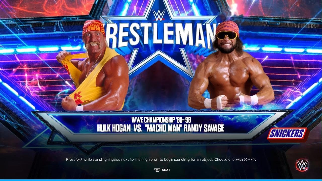 WWE 2K23 Gameplay Wrestlemania V Main Event Hulk Hogan vs Randy 