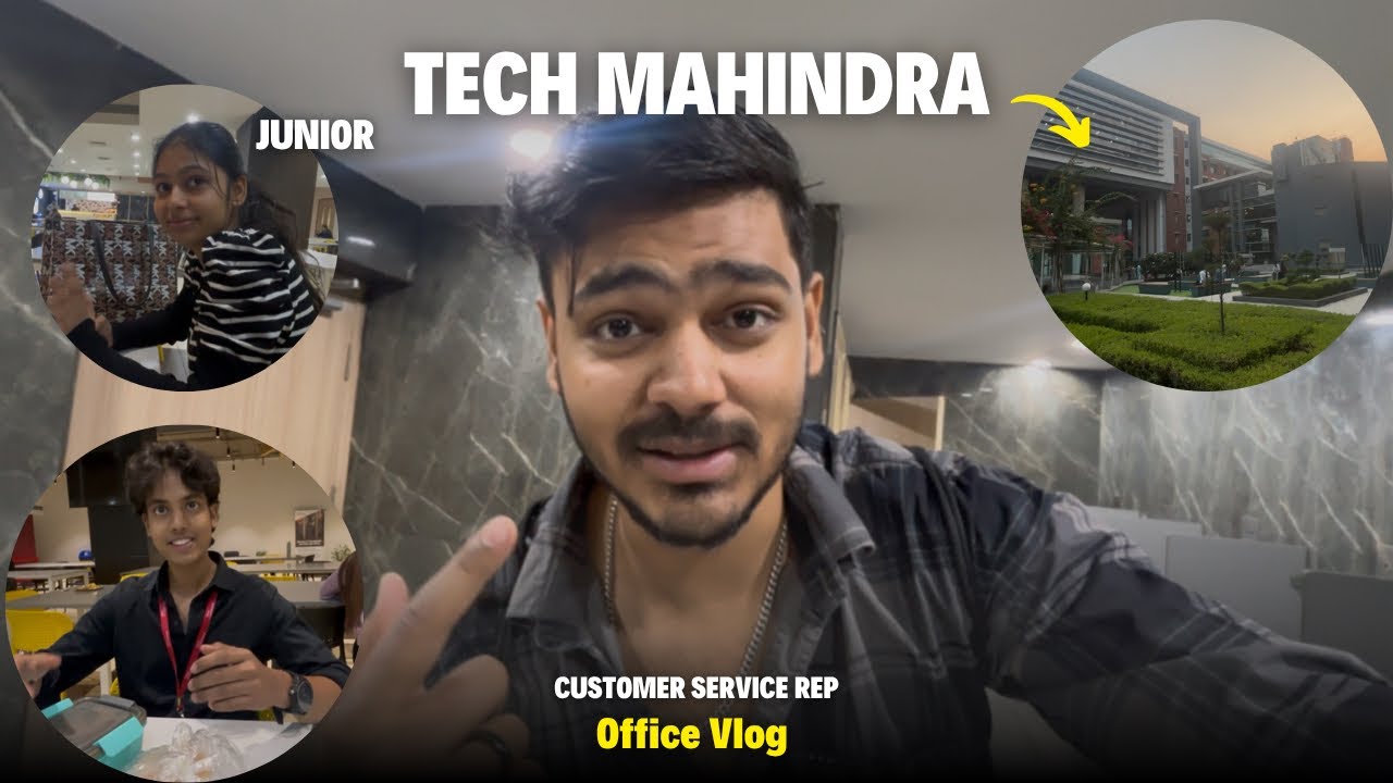A Day in My Life at Tech Mahindra 💻 | Customer Service Rep Life & Office Tour | Delhi Wala Yash