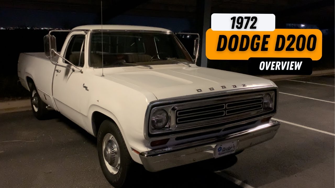 1972 Dodge D200 Classic Pickup Truck Overview