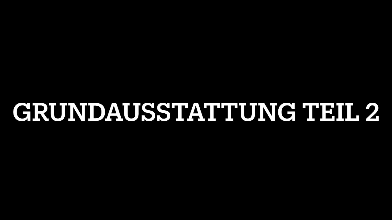 Grundausstattung | Teil 2 (Kochen)