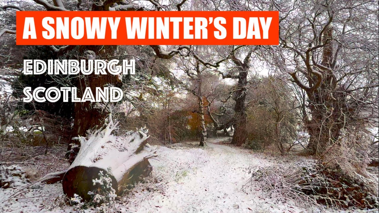 A Snowy, Peaceful Winter's Day in Edinburgh, Scotland