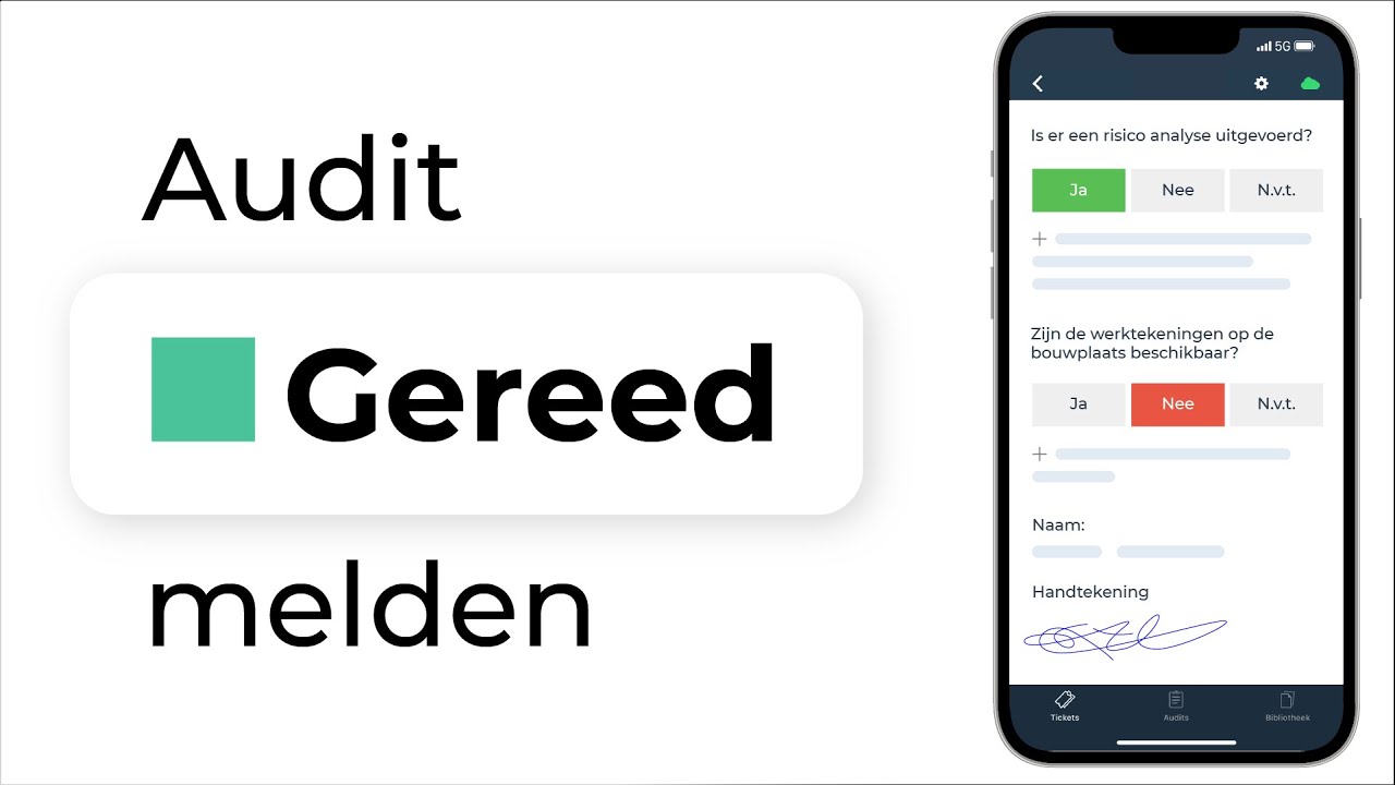 Zo meld je een Audit 'gereed' in Ed Controls.