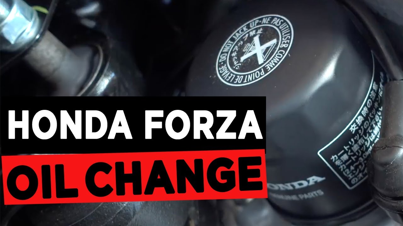 Замена масла Honda Forza 300 (NSS300) 2015 года