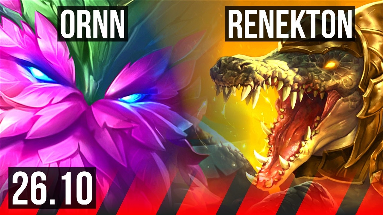 ORNN vs RENEKTON (TOP) | KR Master | 26.10