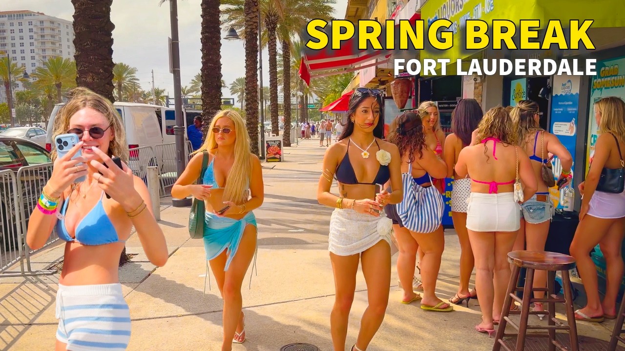 Spring Break 2026 in Fort Lauderdale | Real Time Walking Tour