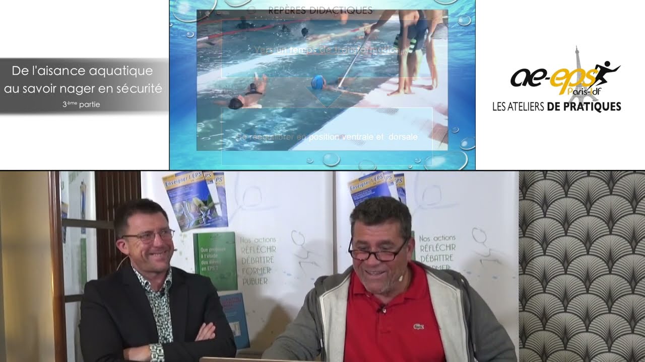 L. Fouchard & F. Potdevin : Atelier de pratique sur le savoir nager (partie 