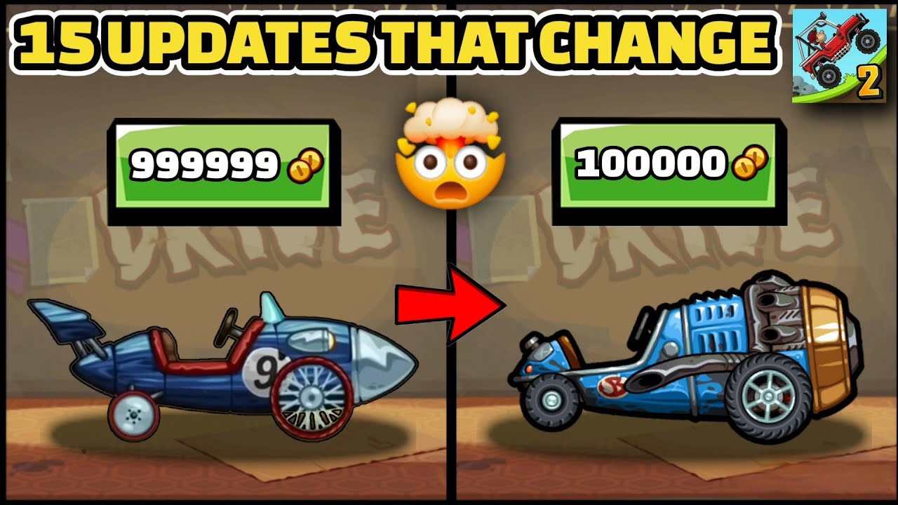15 BIGGEST UPDATES THAT CHANGED HILL CLIMB RACING 2 FOREVER!