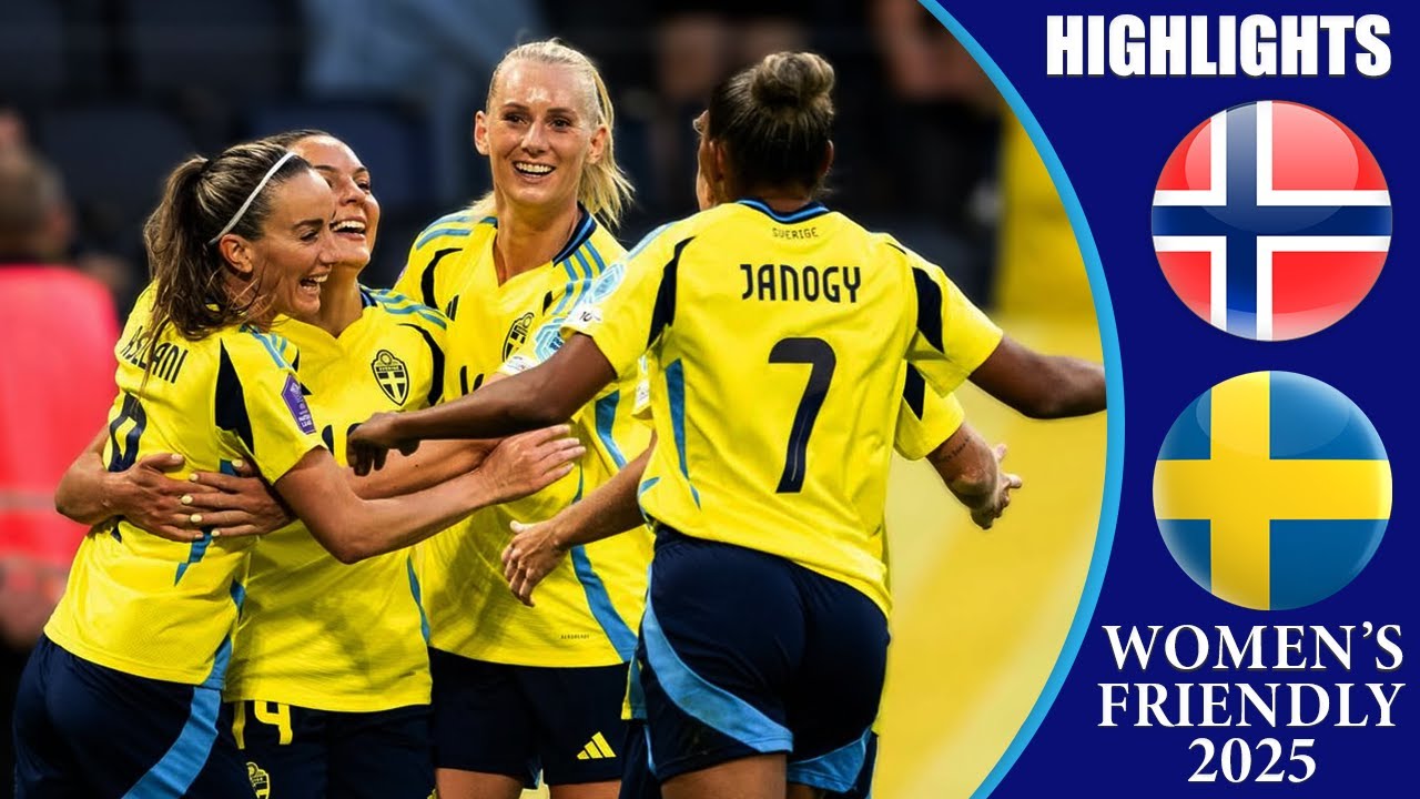 Norway vs Sweden || HIGHLIGHTS || Women's International Friendly 2025