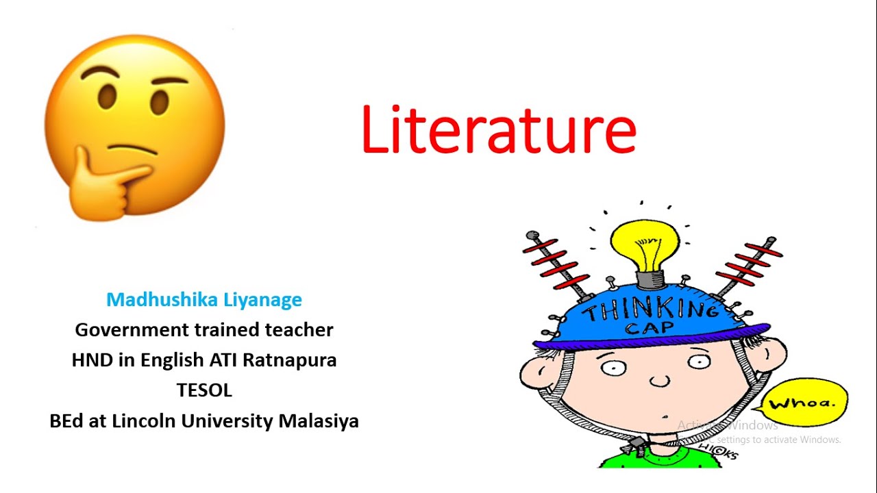What is Literature? HNDE 1st Year 1st sem: