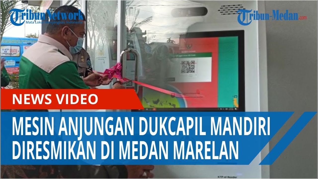 Mesin Anjungan Dukcapil Mandiri Diresmikan di Medan Marelan, Warga Bisa Cetak Adminduk Sendiri
