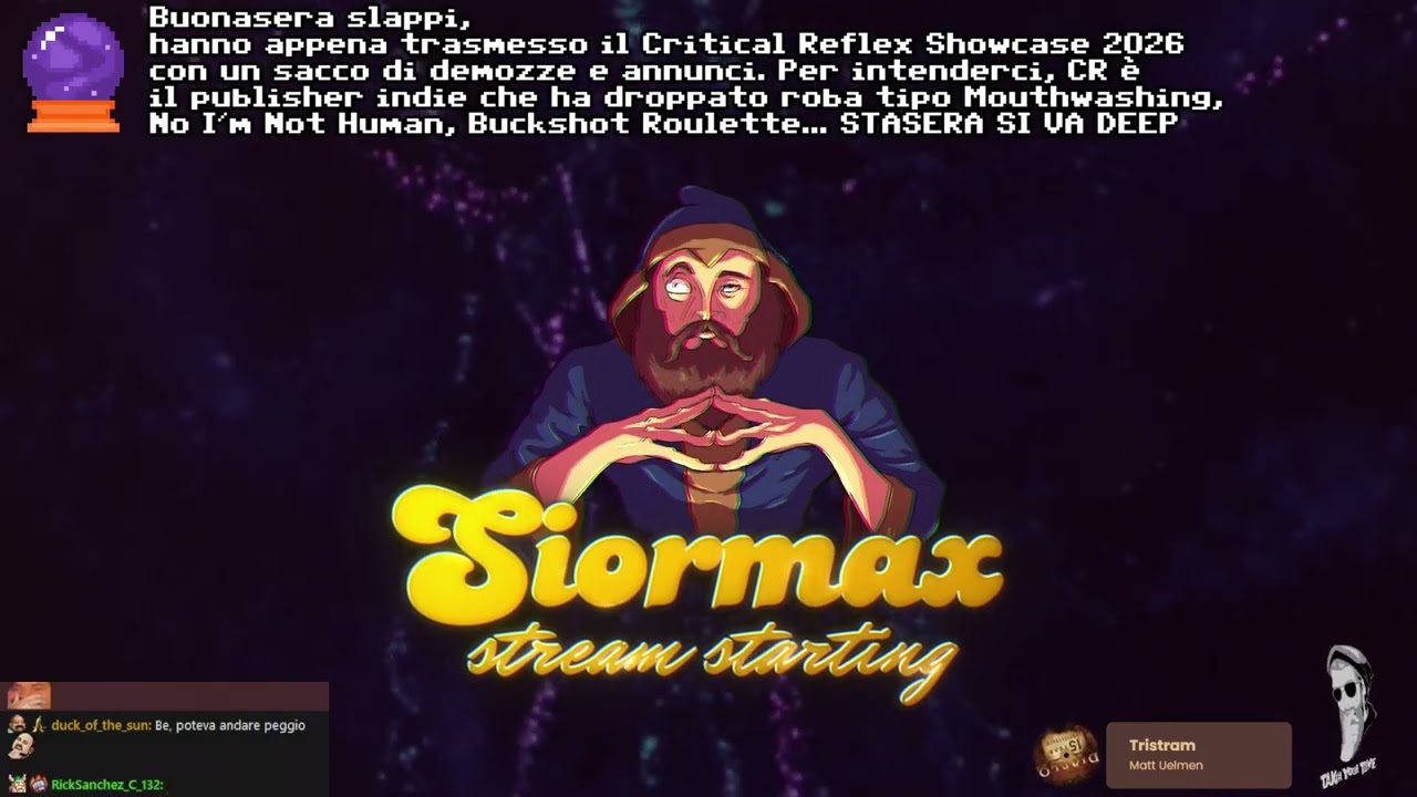 20/10/2026 - Critical Reflex Showcase 2026 (Cucina Stellata, Militsioner demo, Inkblood demo)