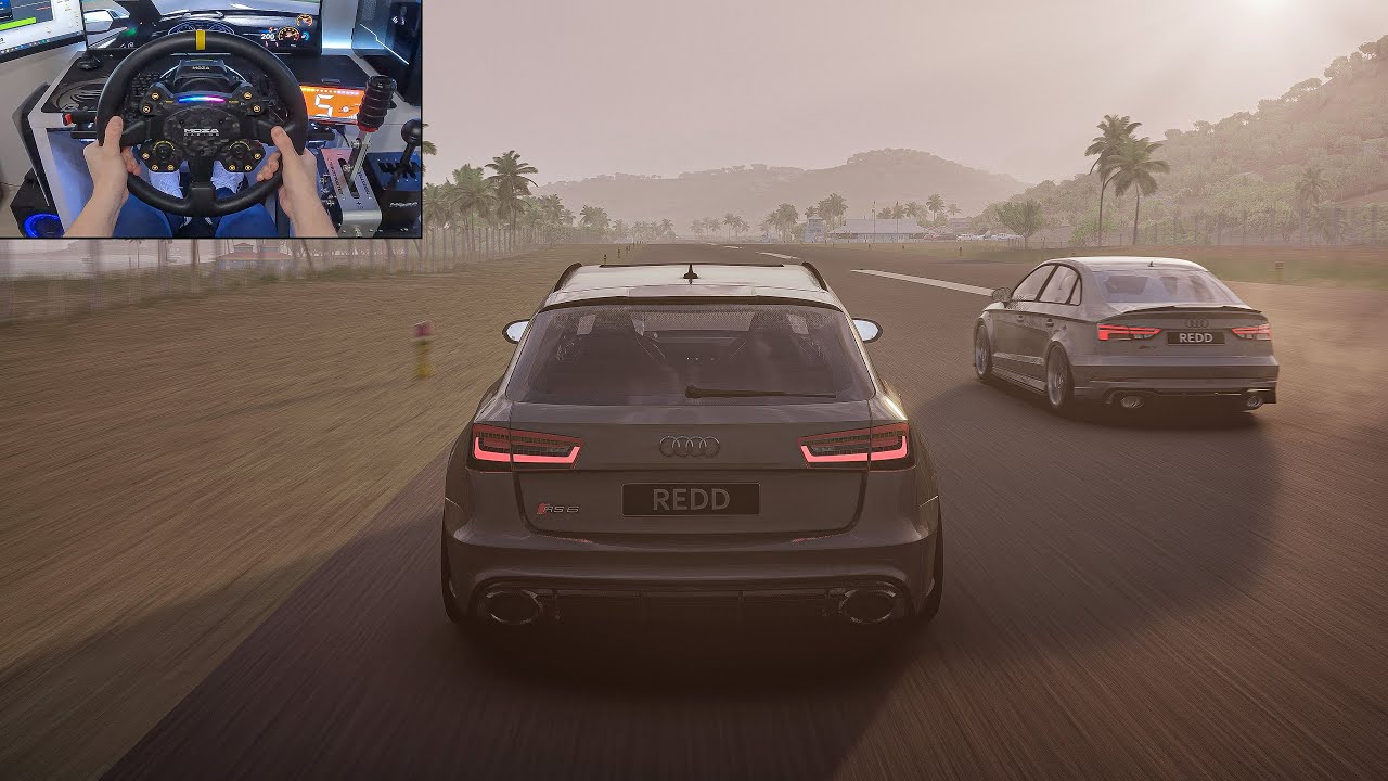 1042HP Audi RS6 Vs 854HP Audi RS3 - Assetto Corsa | Moza R16 + Pimax