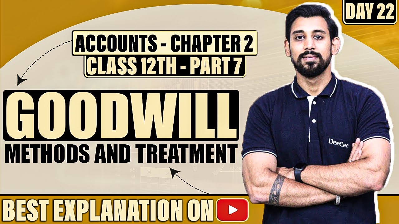 Change in profit sharing ratio and Goodwill  | Chapter 2 | Accountancy Class 12 | Part 7