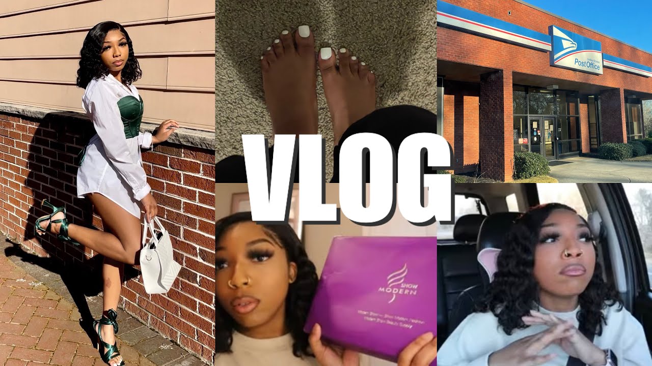 VLOG: RUN A FEW ERRANDS W/ ME *Car rants, P.O. Box, Pictures ETC* FT. Modern show hair| Shalaya Dae