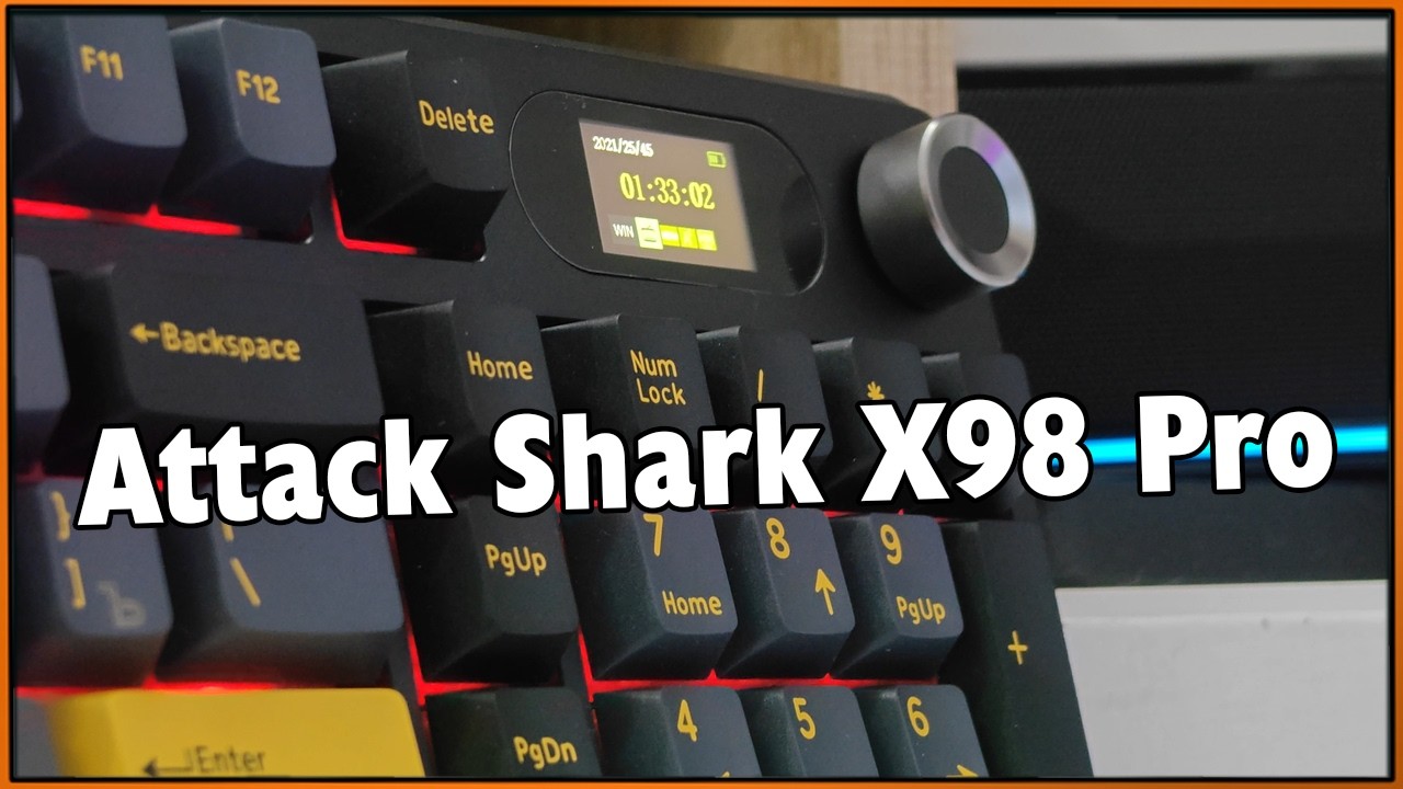Почти полноразмерная мечта за 4к с роллером и экранчиком - Attack SHark X98Pro #AttackSHark