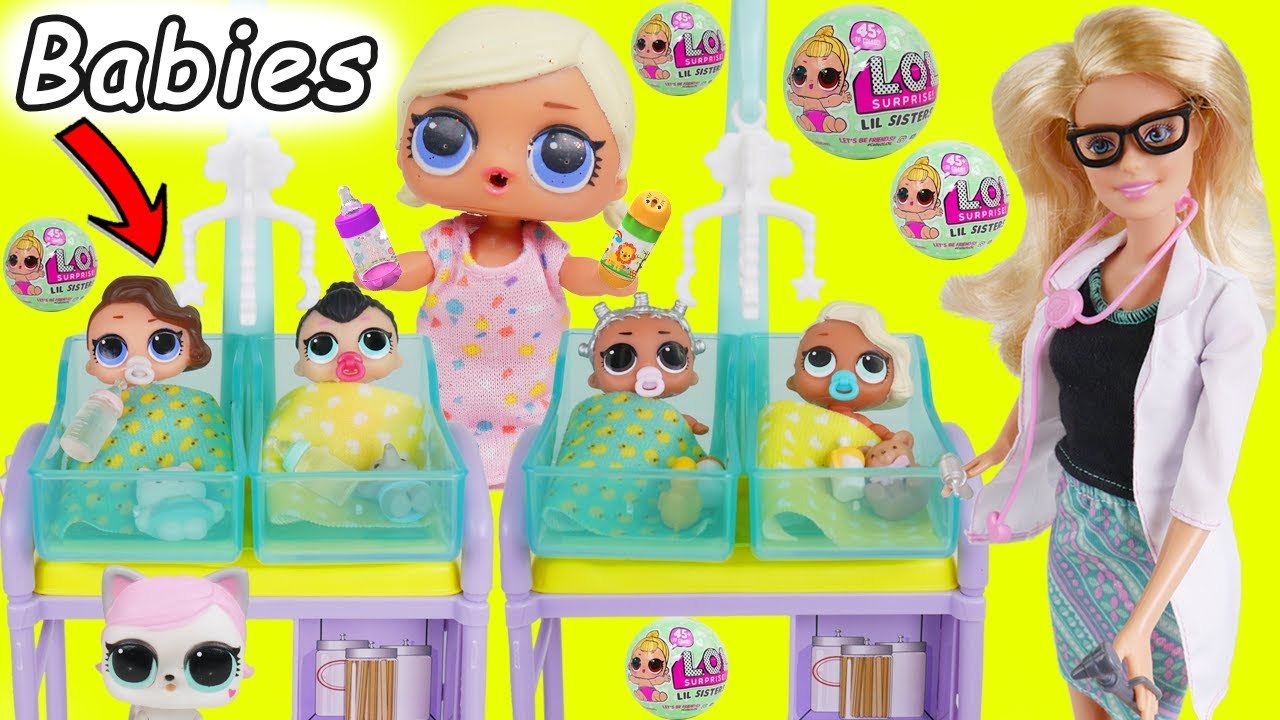 LOL Surprise Dolls get New Lil Sisters from Barbie the Pediatrician