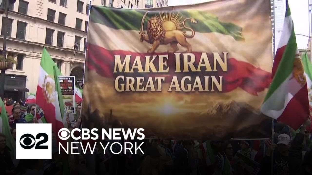 Hundreds march in Manhattan, calling for the liberation of Iran