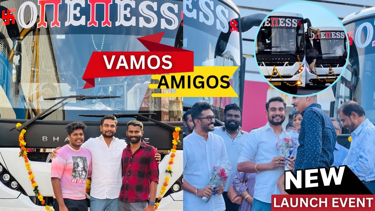 Glider boys; Amigos and Vamos are ready🔥 Oneness travels💫 Bharath Benz glider OBD 2 Version✨️