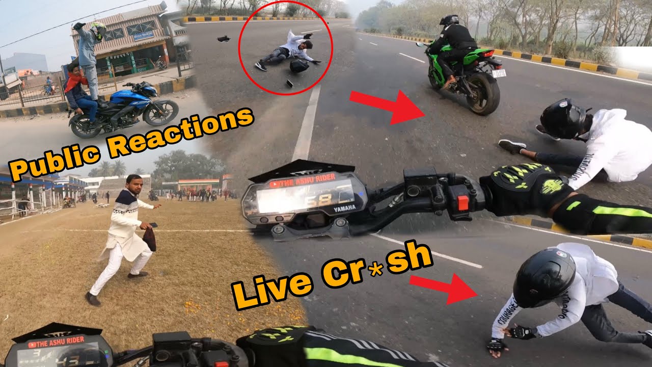 Live Cr*sh ZX10R On Highway With Republic Day Reactions 🥹