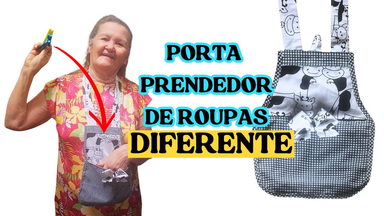 COMO FAZER PORTA PRENDEDOR DE ROUPAS MUITO FOFO🌸IDEIA DE COSTURA CRIATIVA🌸
