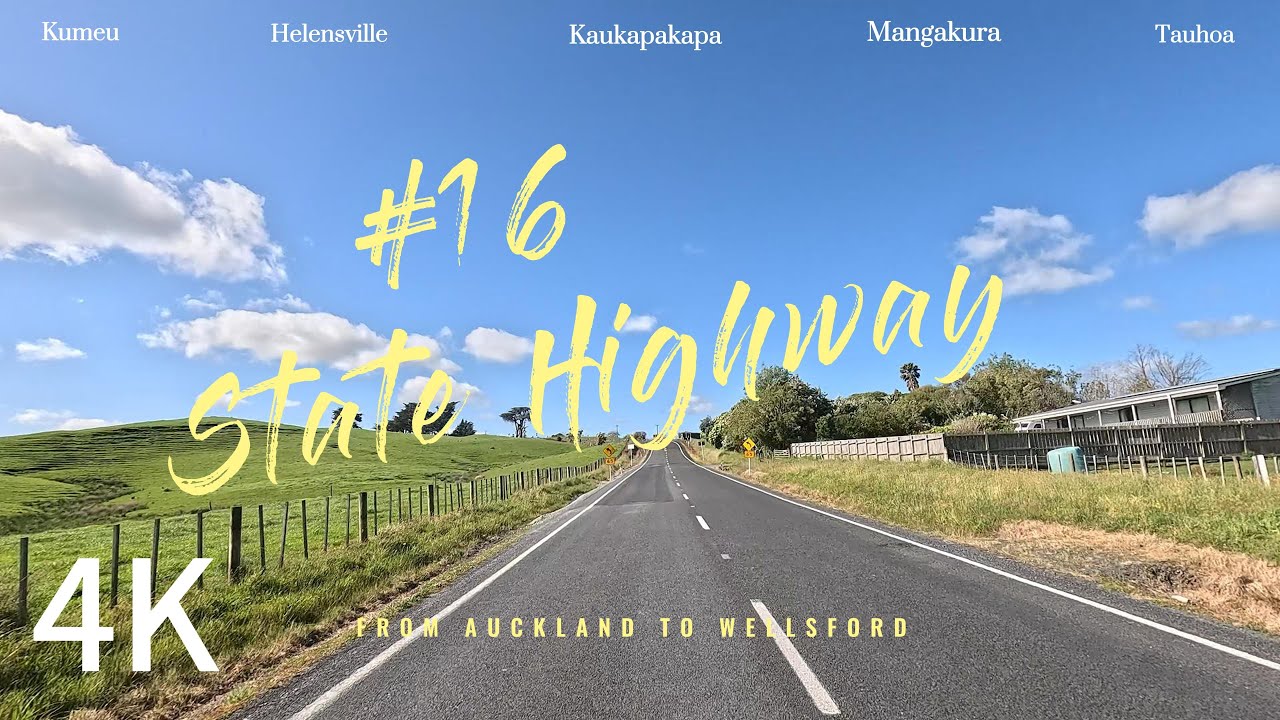 New Zealand Highway 16: Scenic Drive from Auckland to Wellsford via Kumeū, Helensville | Full Trip