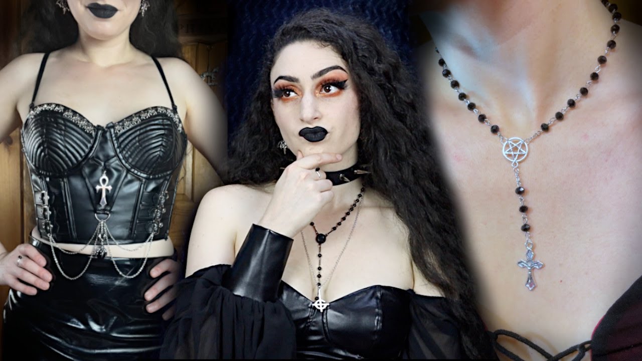 GOTH DIY CRAFTS & TEMU TRY ON HAUL 💀